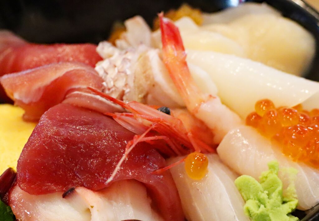 alt="美味しそうな刺身の画像"