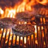 burger patty being cooked