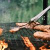 grilled meat on charcoal grill