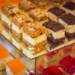 close-up photography of slice cake lot
