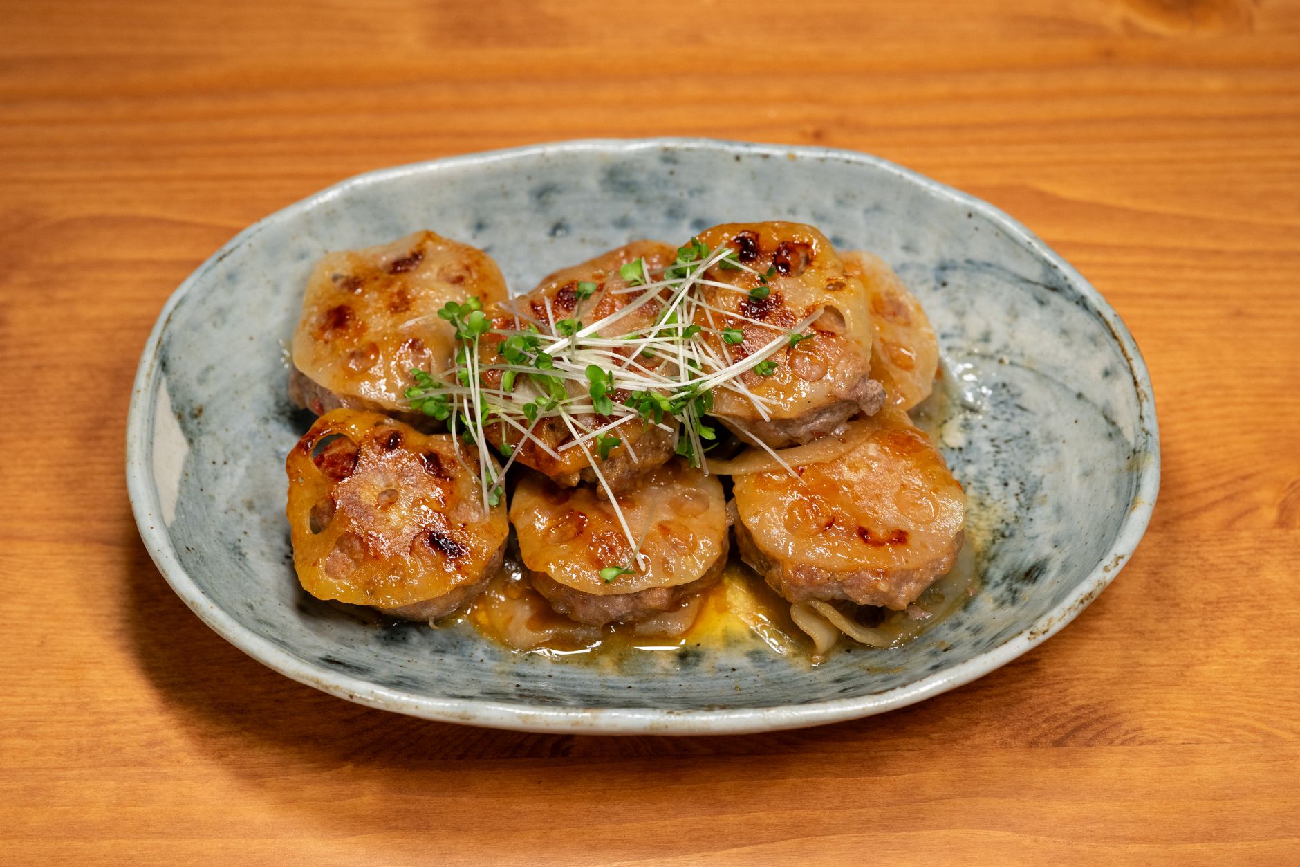 れんこん料理の盛り付け