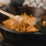 稲庭うどんの盛り付け