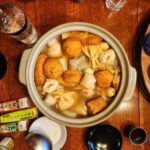 さつま揚げなどの練り物が入ったおでん鍋