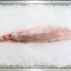 氷を敷いたトレーにのせた白身魚の切り身