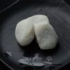 白いくず餅のクローズアップ