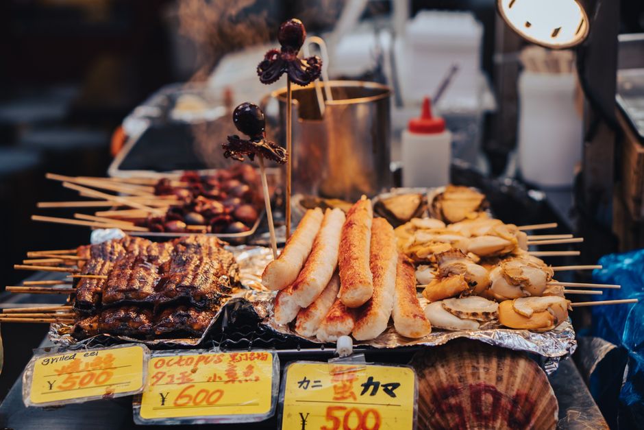 魚屋の店頭