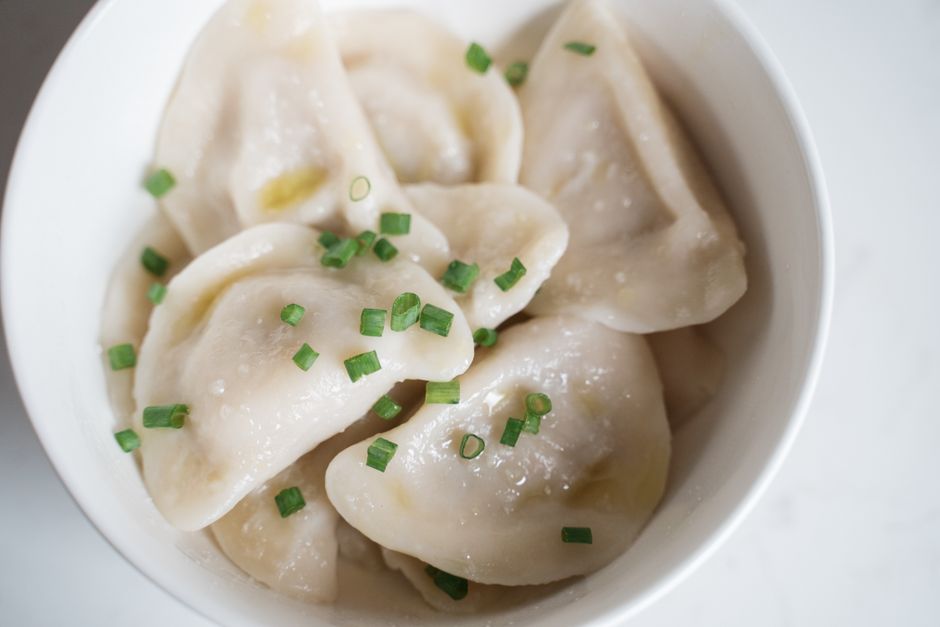 水餃子のクローズアップ
