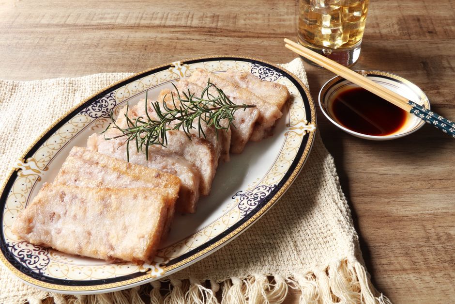 焼き上げた豚ロース肉の断面